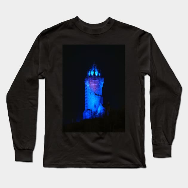 Stirling Wallace Monument Burns Night Long Sleeve T-Shirt by TMcG72